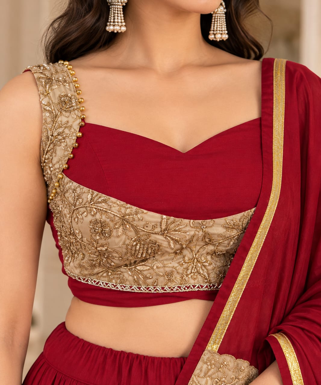 Chandraghanta - Chanderi Silk Chaniya Choli - Navratri / Dandia Dress