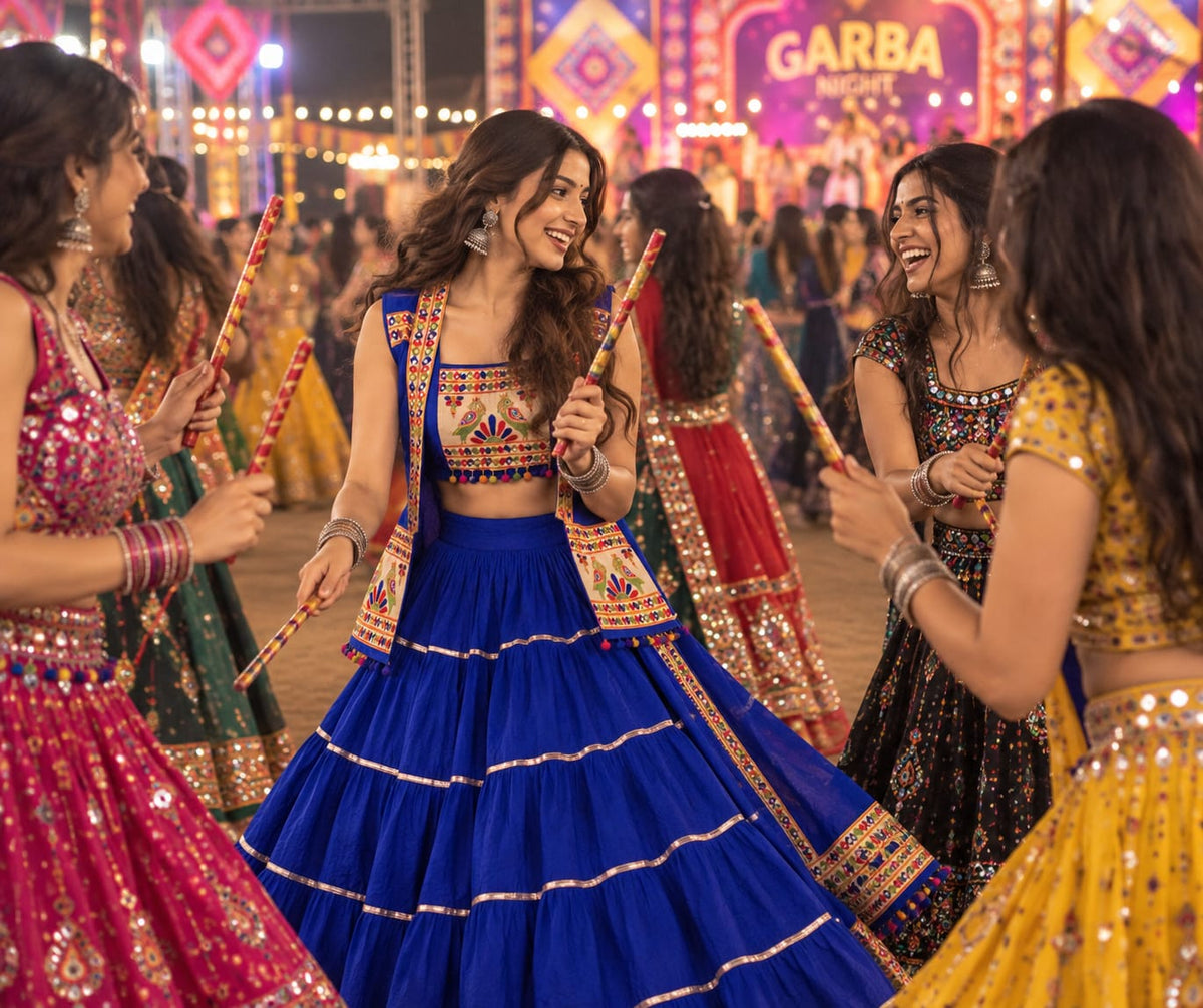 Blue Ghagra Choli