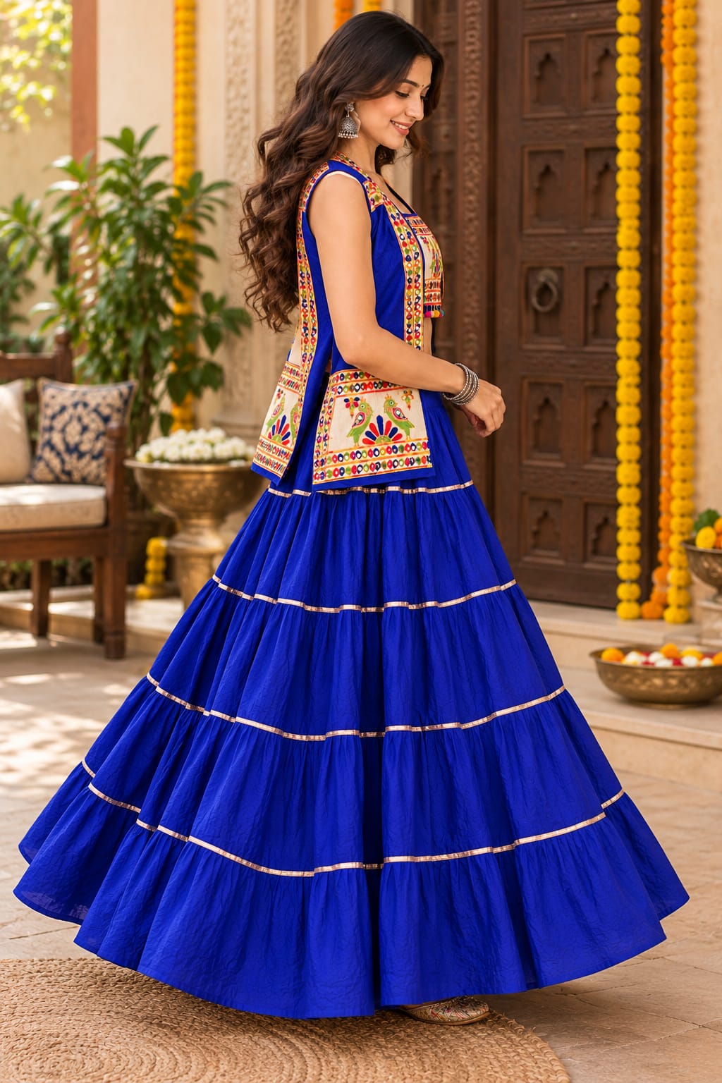 Blue Ghagra Choli