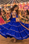 Blue Ghagra Choli