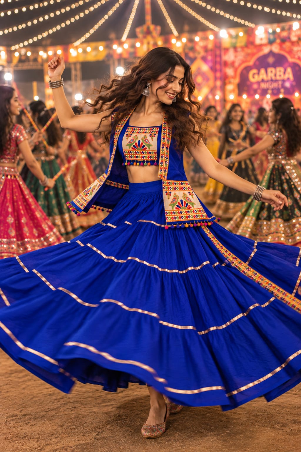 Blue Ghagra Choli